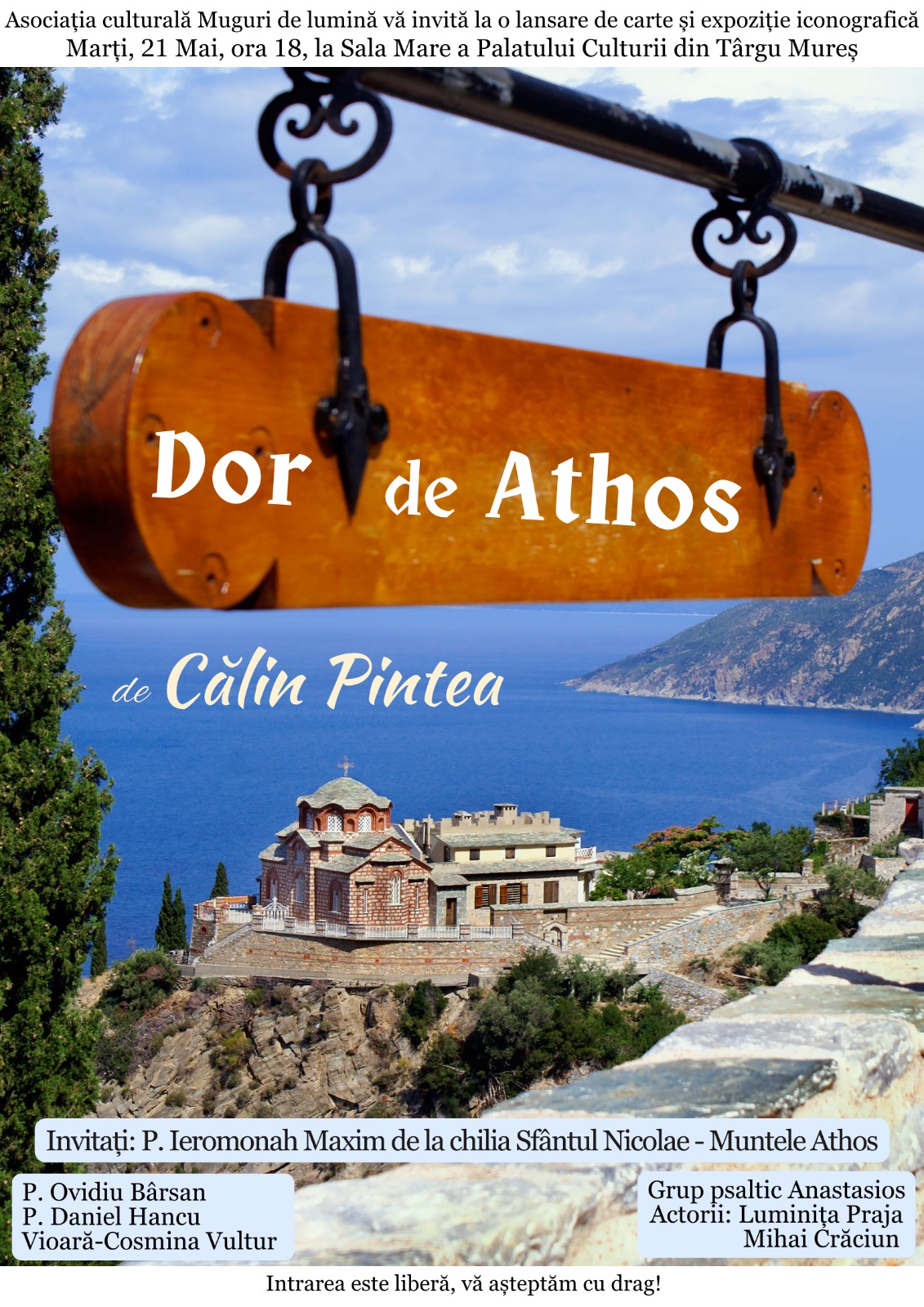 Lansare carte „Dor de Athos”